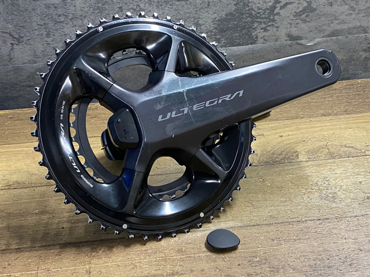 JY756 シマノ SHIMANO アルテグラ ULTEGRA FC-R8100-P 170mm 50/34T 両足計測パワーメーター クランクセット 接続確認済 ※取付ボルト欠品