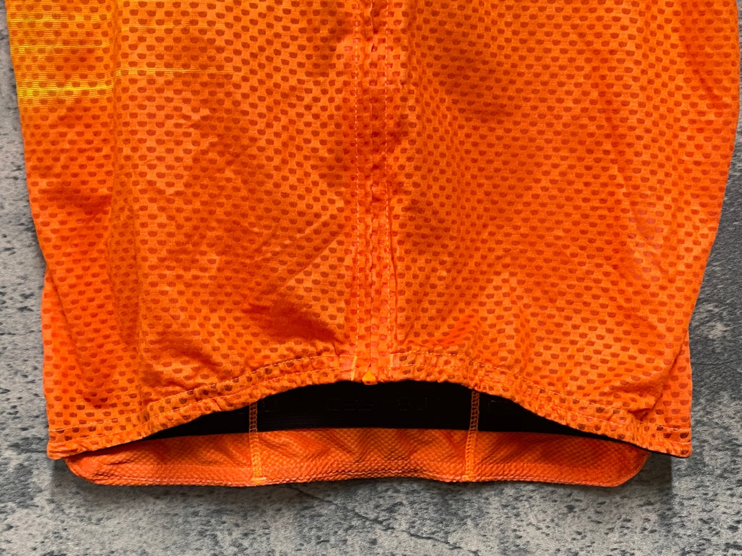 KB682 カステリ CASTELLI 半袖 サイクルジャージ オレンジ M