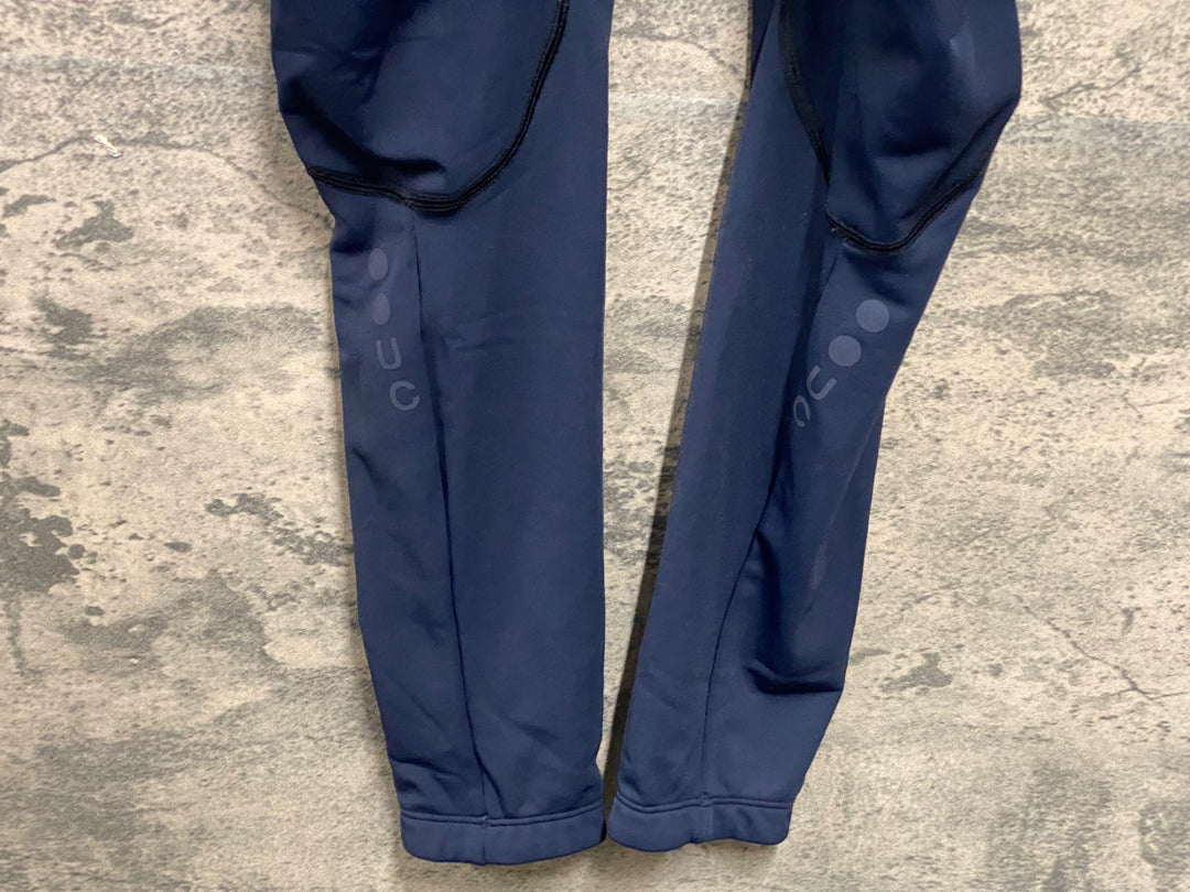 KD160 ユニバーサルカラーズ Universal Colours Mono Bib Tights ビブタイツ 紺 M 裏起毛
