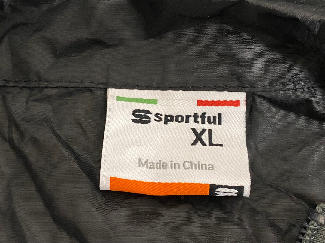 KD153 スポーツフル sportful 長袖 ウィンドブレーカー 黒 XL