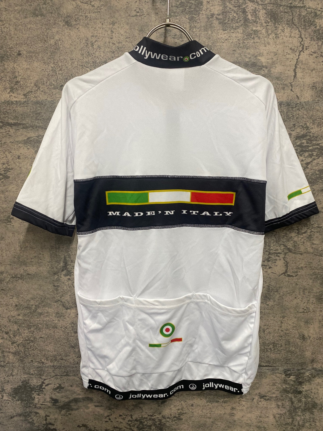 JO214 ジョリーウェア JOLLYWEAR 半袖 サイクルジャージ 白 黒 2XL
