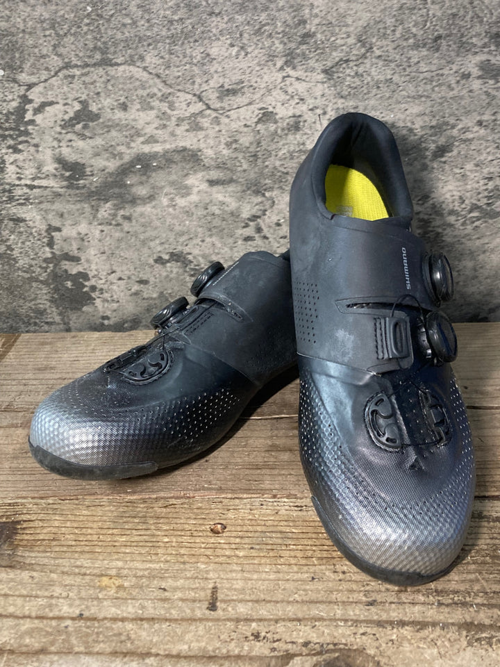 JY066 シマノ SHIMANO RC702M L01 EU43 SPD-SL ビンディングシューズ ※社外インソール