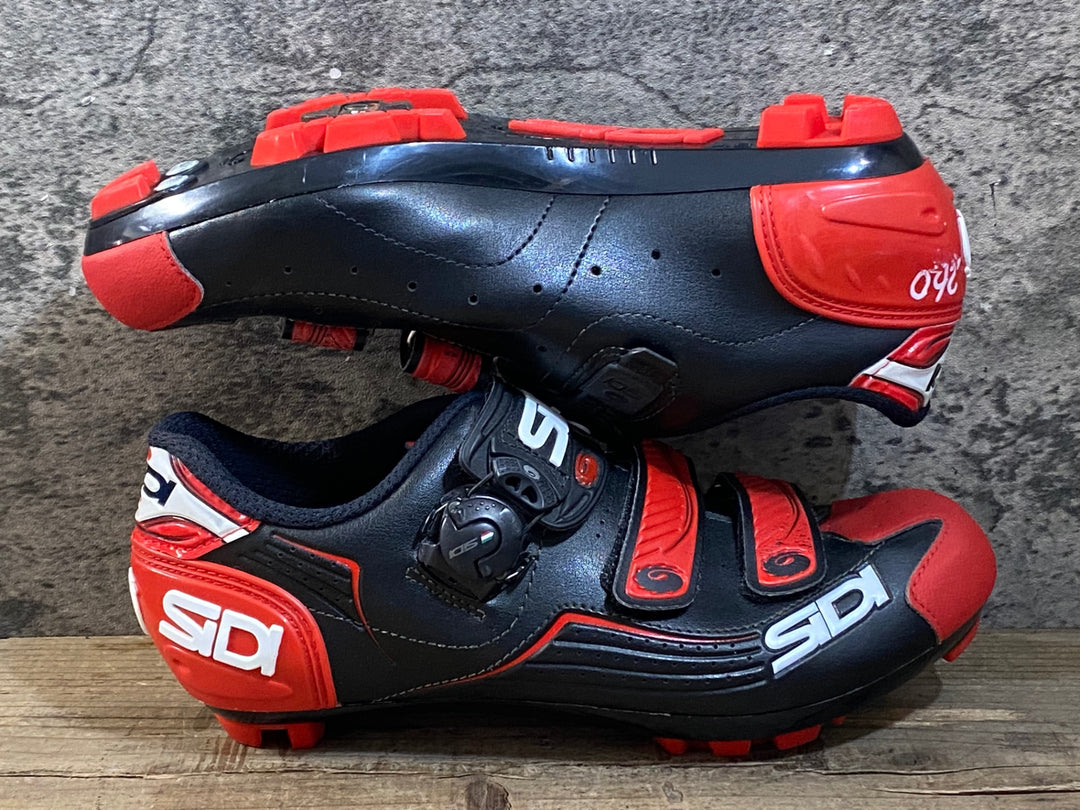 KG425 シディ SIDI TRACE MTB ビンディングシューズ ブラック レッド EU42 ※ペン字あり