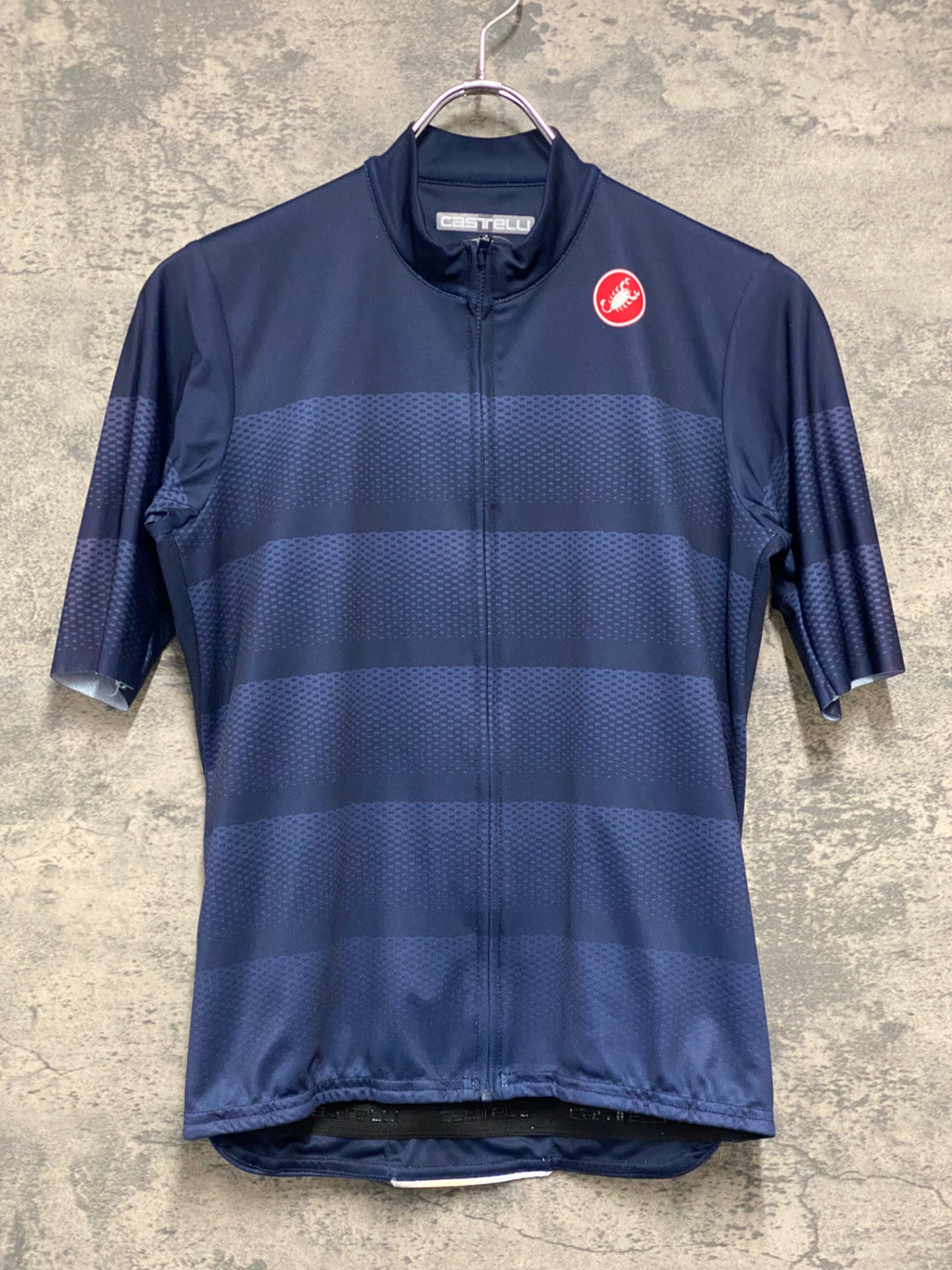 JU083 カステリ CASTELLI 半袖 サイクルジャージ ネイビー M