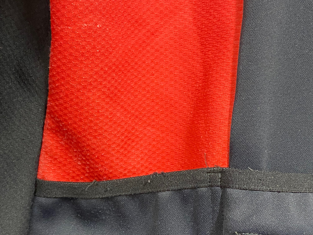 JY804 パールイズミ PEARL iZUMi 長袖 サイクルジャケット 黒 赤 S 裏起毛