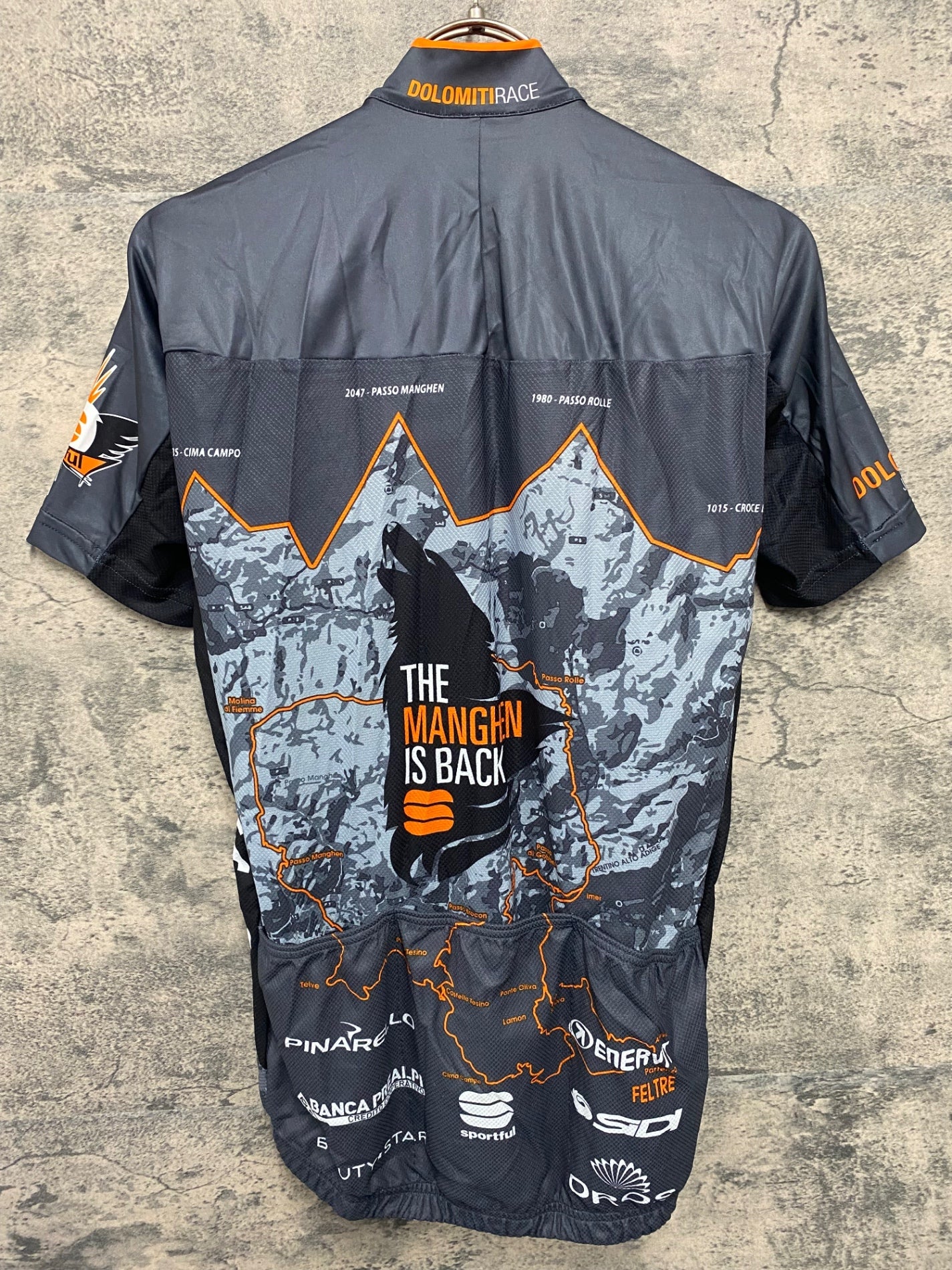 JW080 スポーツフル sportful 半袖 サイクルジャージ 黒 グレー M