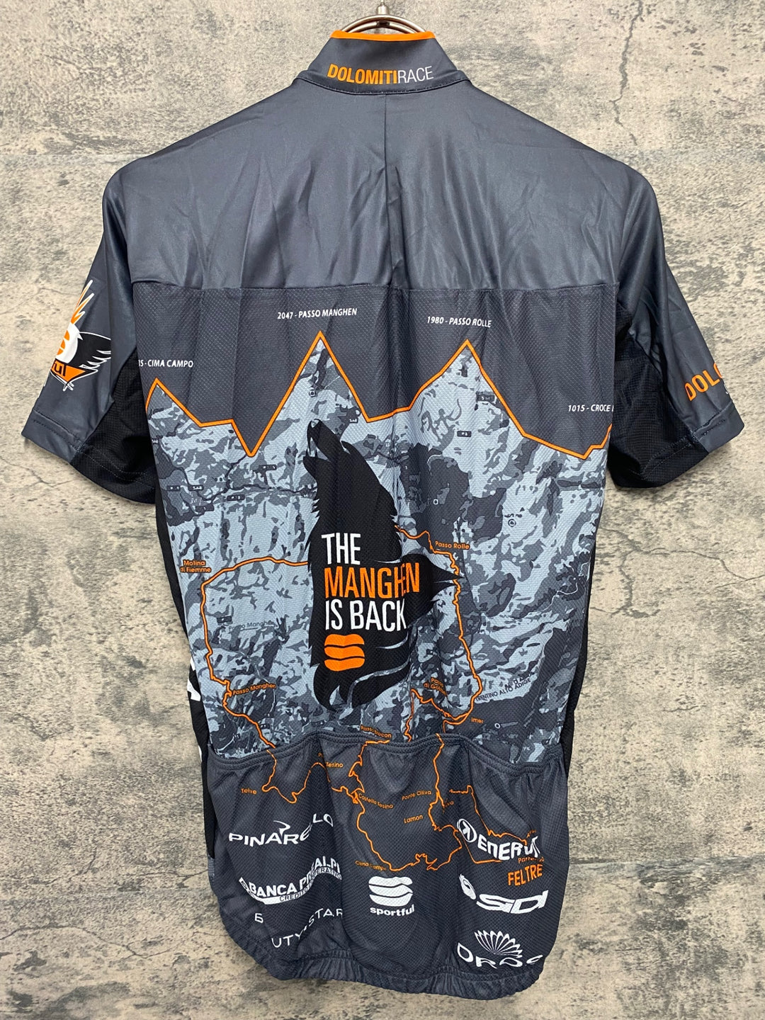JW080 スポーツフル sportful 半袖 サイクルジャージ 黒 グレー M DOLOMITI RACE