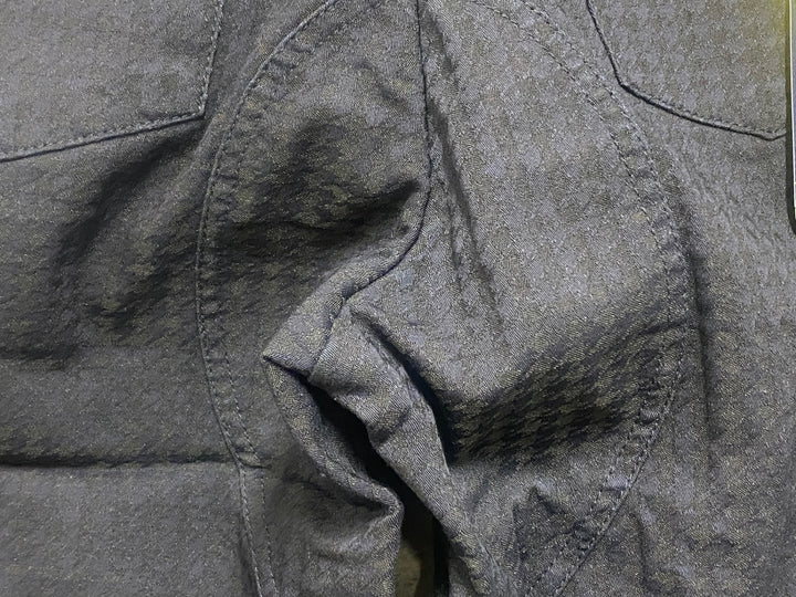 JO529 カペルミュール KAPELMUUR 児島デニム サイクルパンツ ハーフ 紺 千鳥 M 未使用