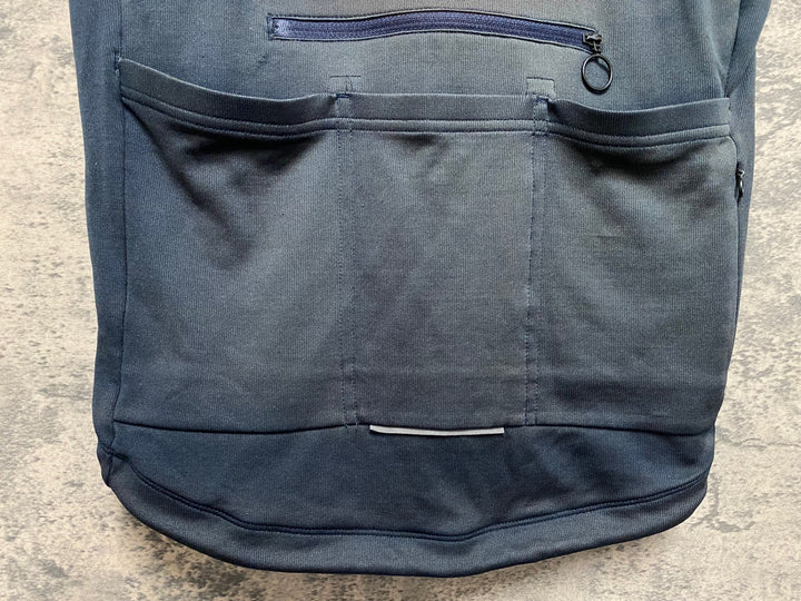 JT080 ラファ Rapha BREVET JERSEY 半袖サイクルジャージ 紺 S 日焼け