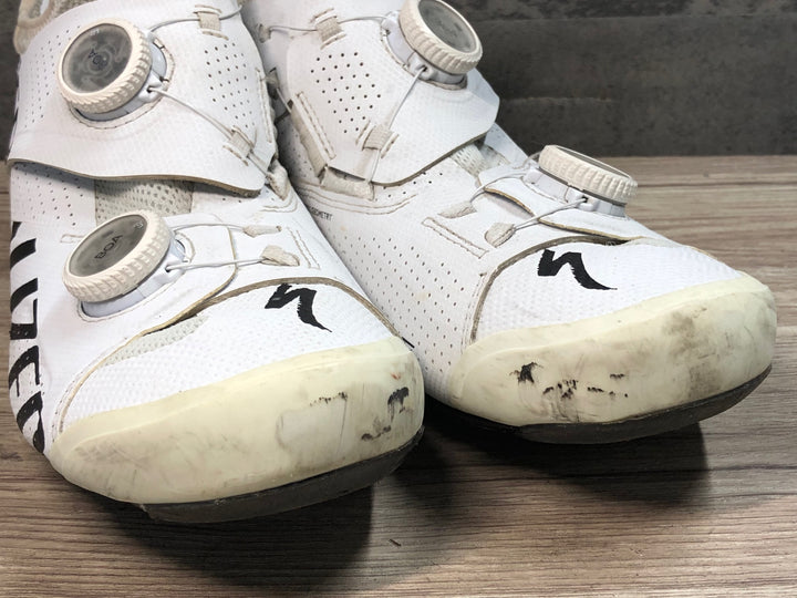 JS596 スペシャライズド SPECIALIZED S-WORKS Ares BOA ビンディングシューズ 3穴 EU42 白 SL FOOTBED インソール