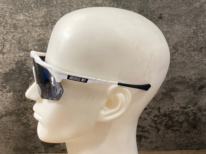 KP307 シーコン SCICON AEROSHADE XL SL2508/SILVER XL サングラス アイウェア 白 ※汚れ