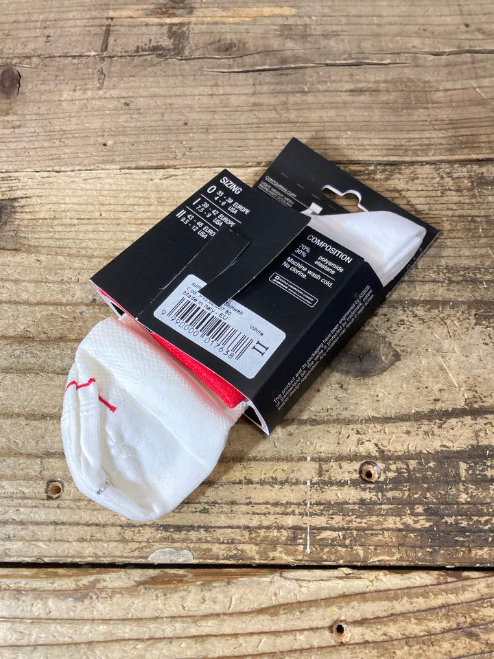 JQ206 アソス assos summerSocks skinweb サイクルソックス 白 2