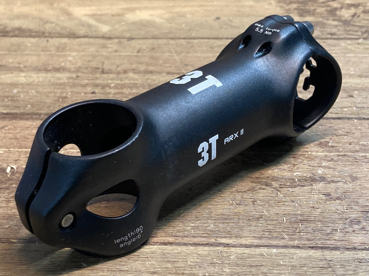 JA186 3T ARX Ⅱ アルミ ステム 黒 90mm Φ31.8 OS 6°