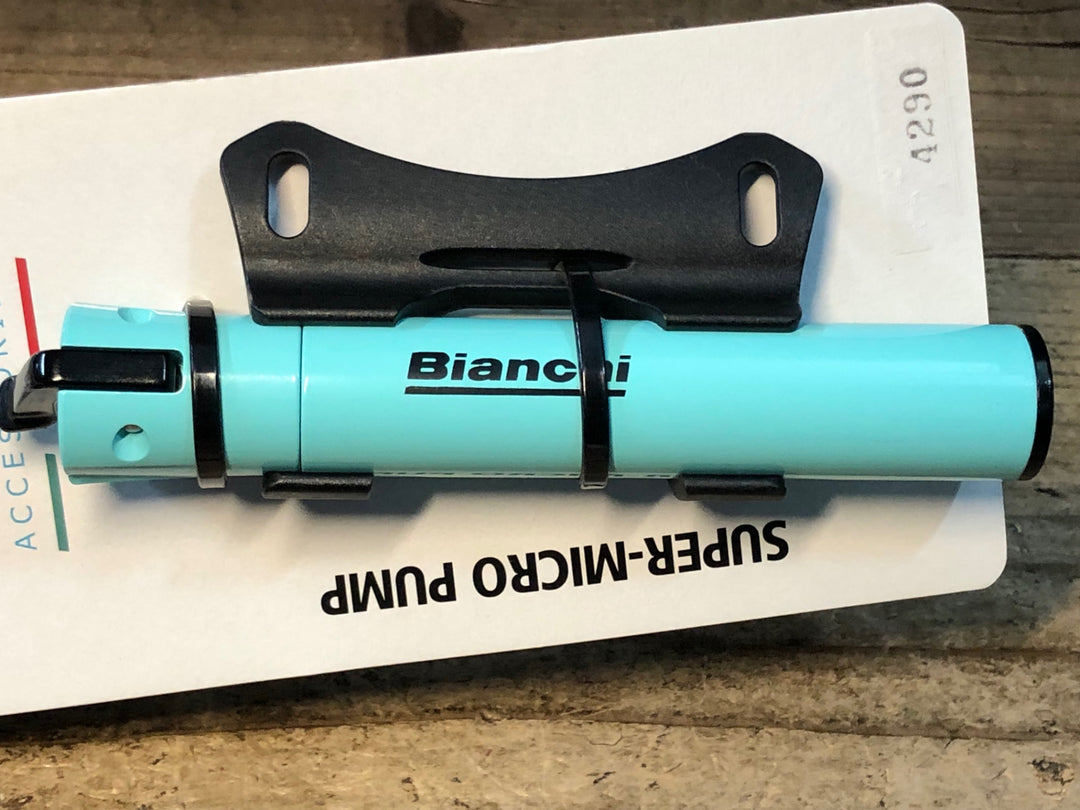 JQ744 ビアンキ Bianchi SUPER MICRO PUMP 携帯ポンプ 空気入れ チェレステ