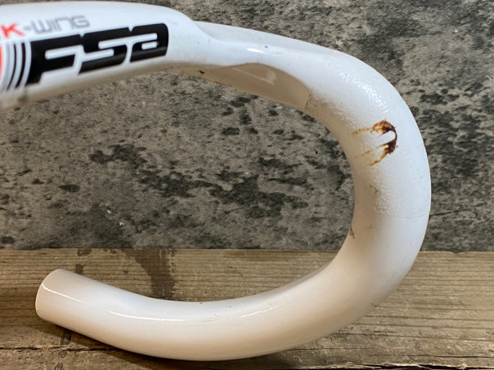 JP651 FSA K-WING カーボン ドロップハンドル Φ31.8 エンドC-C380mm ※クランプ痕大