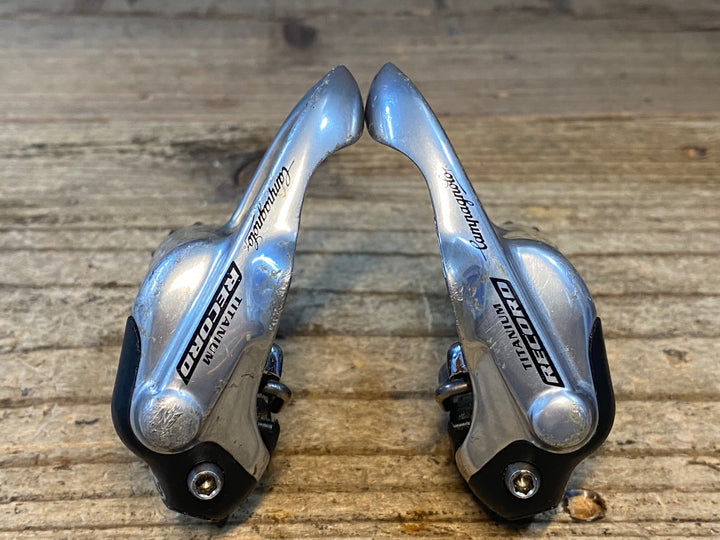 JU014 カンパニョーロ Campagnolo レコード Record TITANIUM PRO FIT PLUS ビンディングペダル