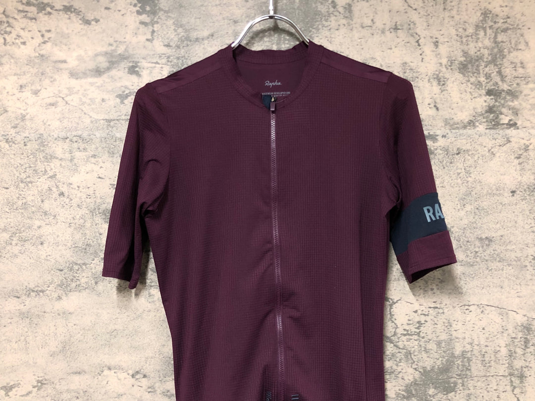 JO798 ラファ Rapha PRO TEAM FLY WEIGHT JERSEY 半袖 サイクルジャージ 赤 S
