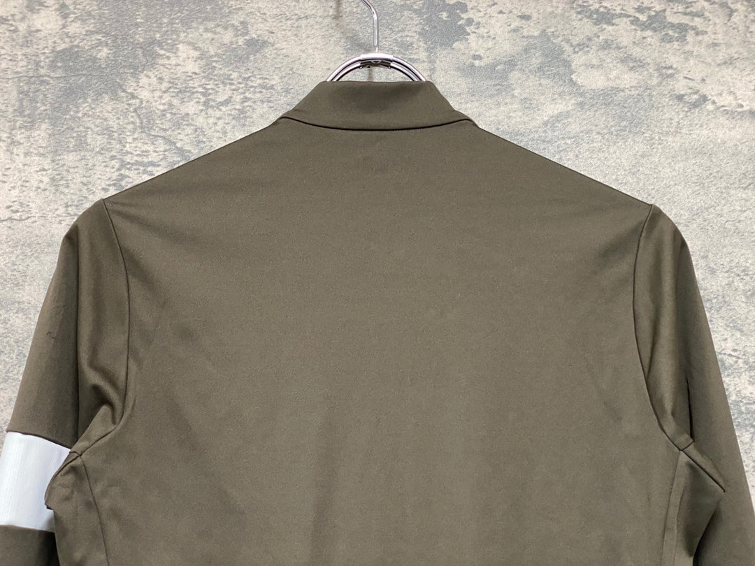 JK768 ラファ Rapha MEN'S CORE THERMAL LONG SLEEVE JERSEY 長袖 サイクルジャージ オリーブ S 裏起毛