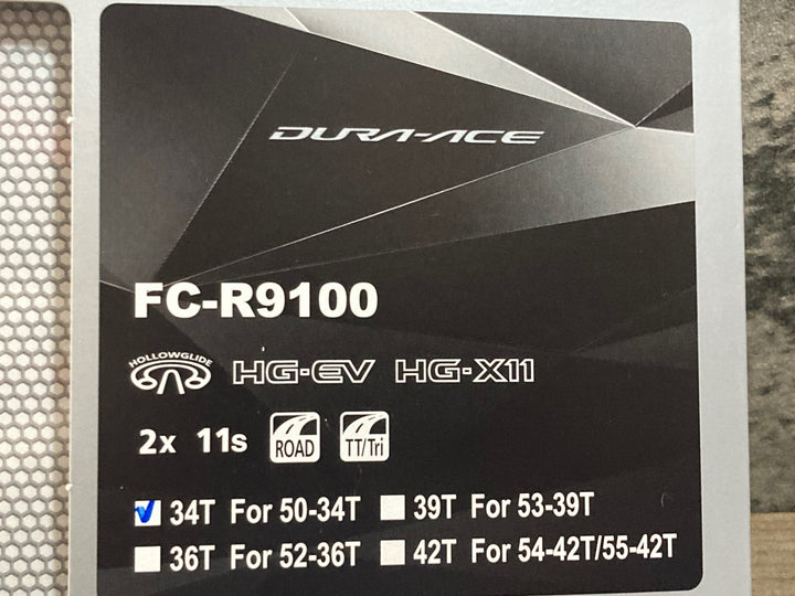 KF495 シマノ SHIMANO デュラエース DURA-ACE FC-R9100 チェーンリング セット 50/34T 未使用