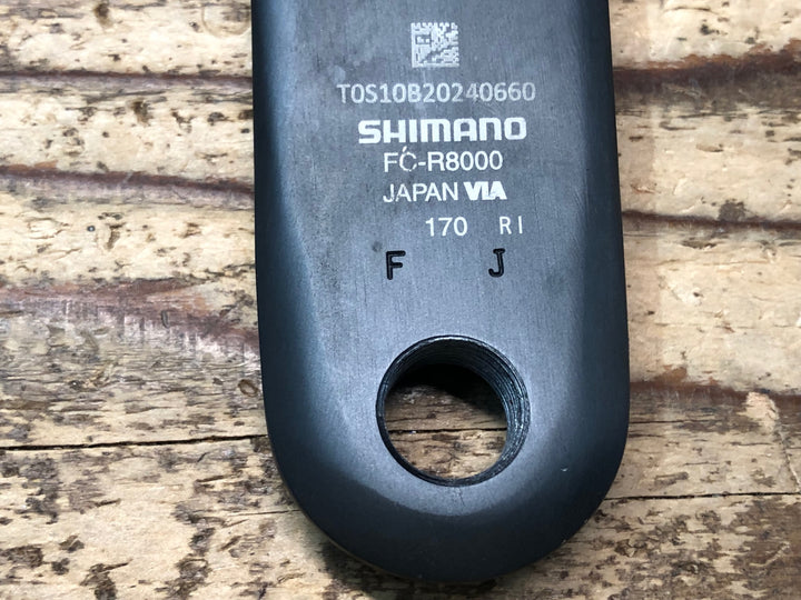 JN349 4iiii パワーメーター シマノ SHIMANO アルテグラ ULTEGRA FC-R8000 左クランク 170mm 動作確認済