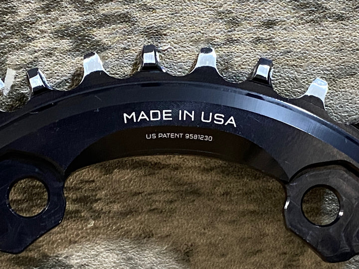 KB670 ウルフトゥース WOLF TOOTH DROP STOP CHAINRING GR8 110 BCD チェーンリング 黒 38T