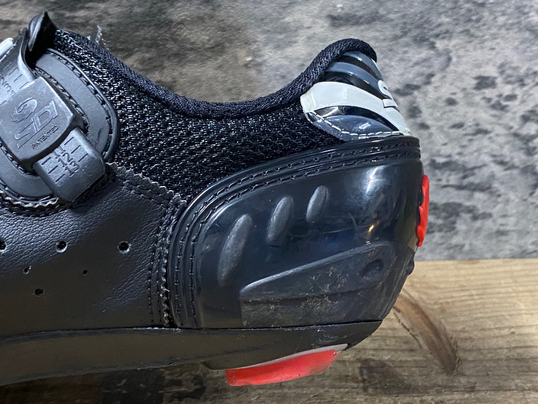 JQ232 シディ SIDI SCARPE GENIUS 5FIT CARBON ビンディングシューズ 3穴 黒 EU40