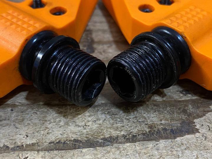 KK199 クランクブラザーズ crankbrothers スタンプ stamp1 フラットペダル オレンジ クロモリ