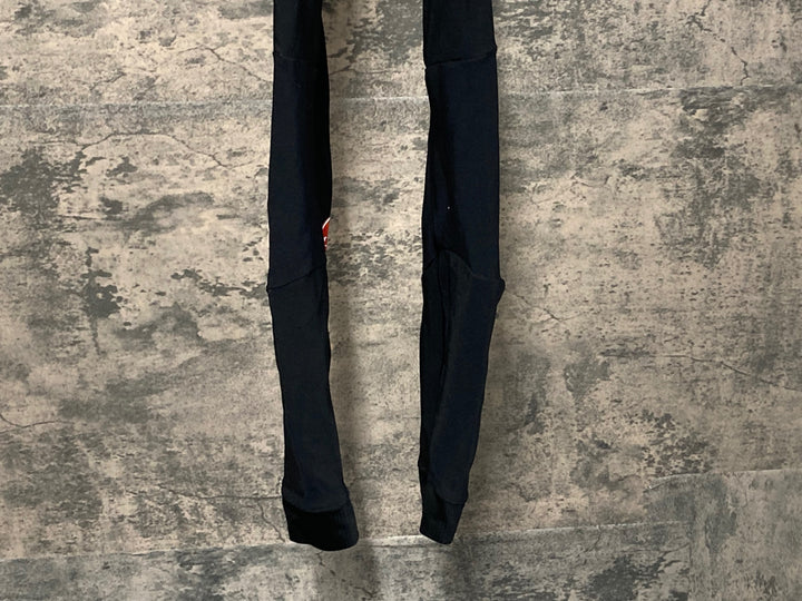 JV729 カステリ CASTELLI ロッソコルサ ROSSO CORSA チームイネオス TEAM INEOS ビブタイツ 裏起毛 黒赤 M