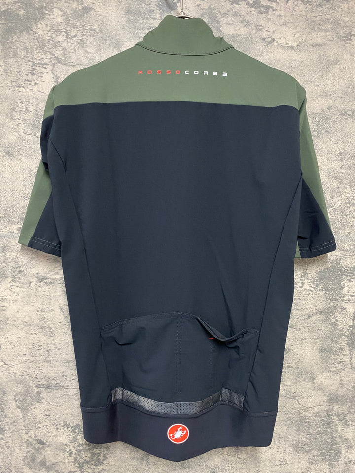 KD425 カステリ CASTELLI ロッソコルサ ROSSO CORSA PERFETTO RoS LIGHT 半袖 サイクルジャージ カーキ M