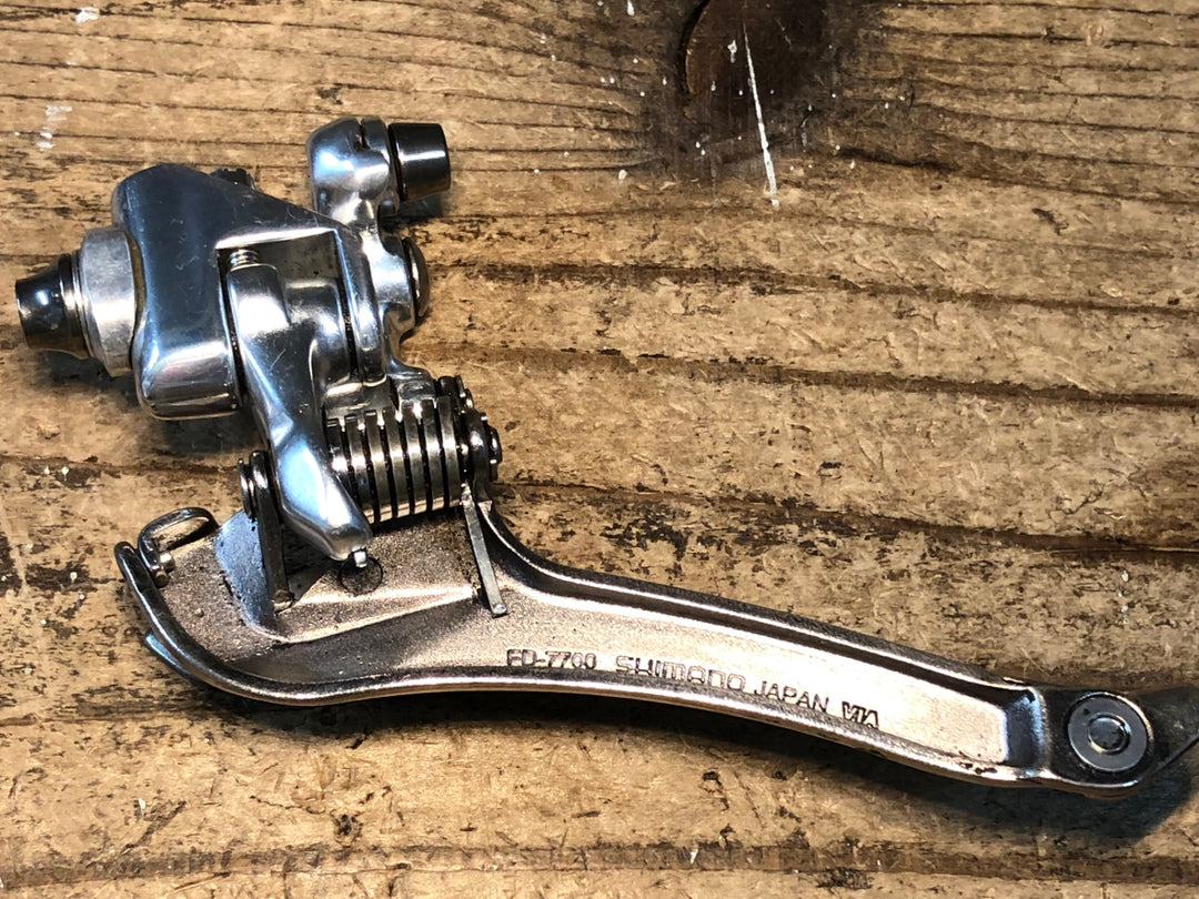 JJ518 シマノ SHIMANO デュラエース DURA-ACE FD-7700 RD-7700 前後ディレーラーセット  25周年 直付 2x9s ※傷