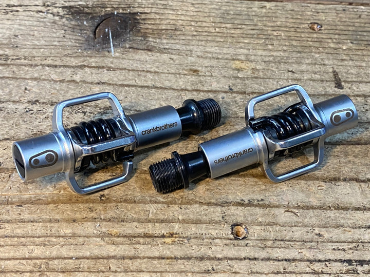 JX869 クランクブラザーズ CRANKBROTHERS エッグビーター EGGBEATER1 ビンディングペダル スチールシャフト 黒シルバー