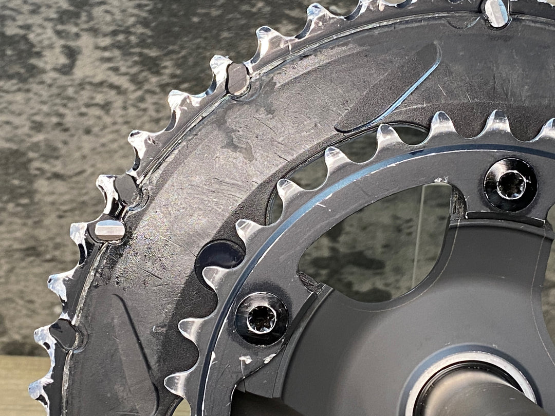 JO125 シマノ SHIMANO アルテグラ ULTEGRA FC-R8000 クランクセット 165mm 50/34T 11S リコール点検済み ※表面へこみ、タッチアップ跡あり