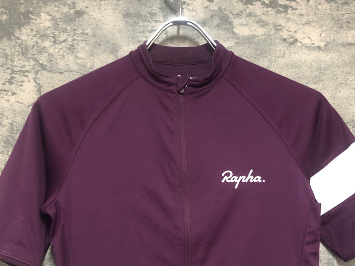 KM991 ラファ Rapha WOMEN'S CORE JERSEY 半袖 サイクルジャージ 紫 XS レディース