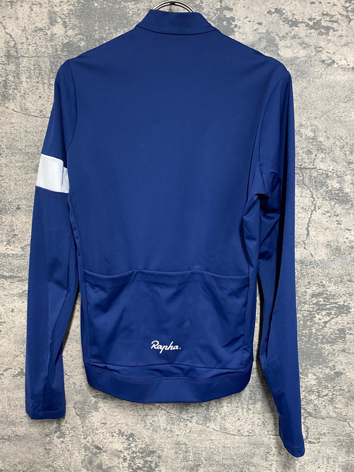 KA478 ラファ Rapha MEN'S CORE THERMAL LONG SLEEVE JERSEY 長袖 サイクルジャージ 濃紺 S