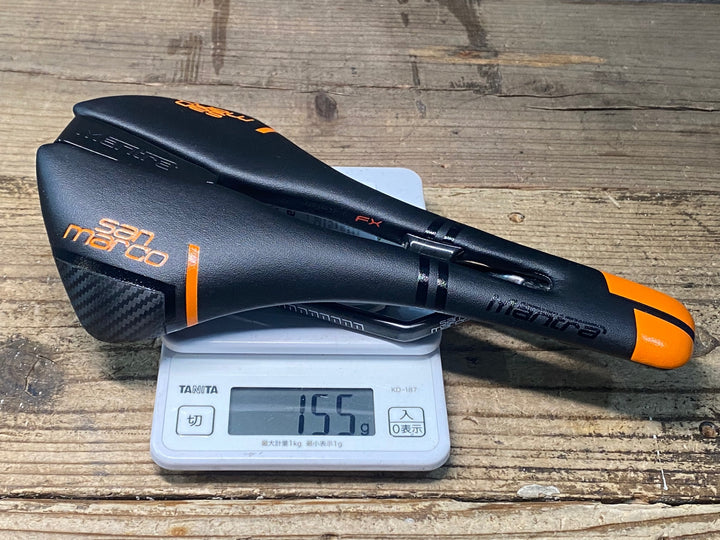 JR320 サンマルコ san marco MANTRA CARBON FX サドル 黒オレンジ NARROW CARBON レール