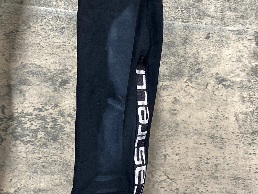 KI524 カステリ CASTELLI ビブタイツ 黒 S 裏起毛 ※ほつれあり