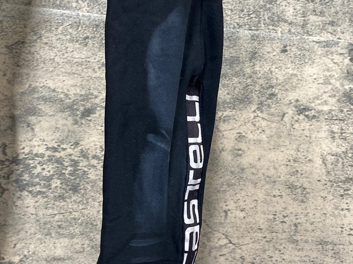 KI524 カステリ CASTELLI ビブタイツ 黒 S 裏起毛 ※ほつれあり