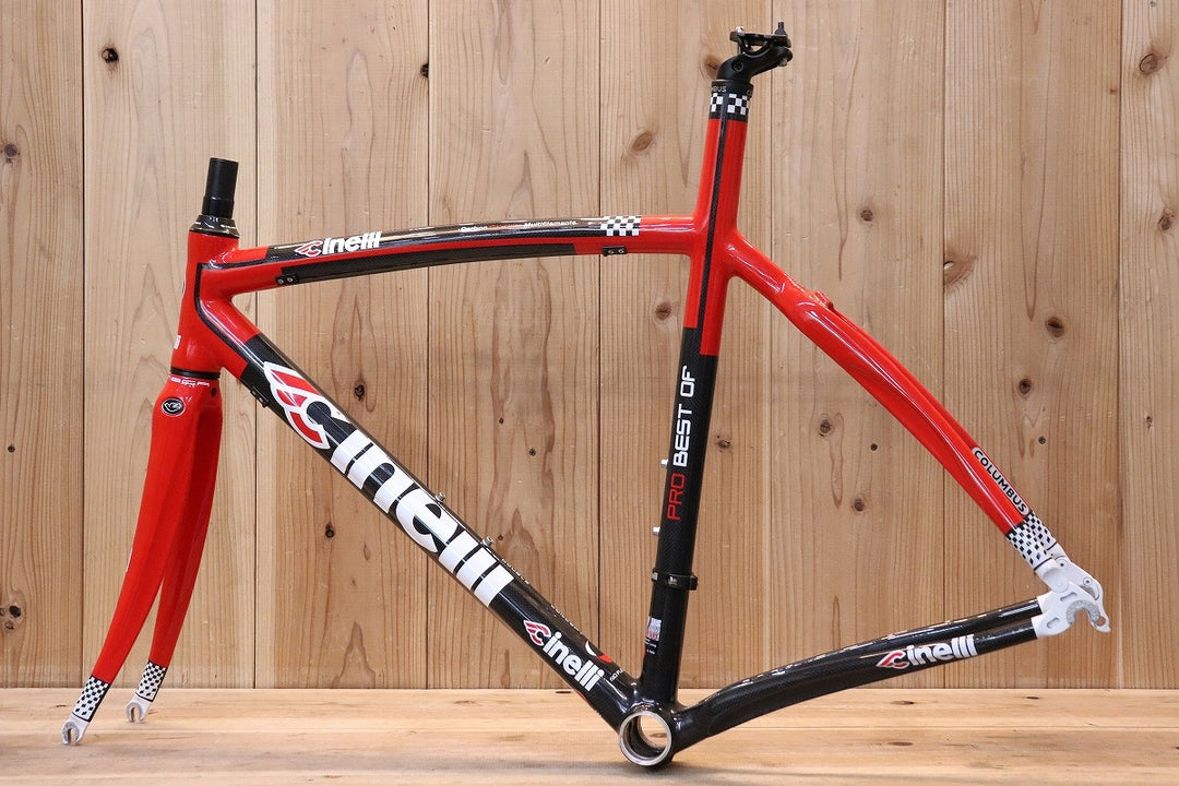 チネリ CINELLI プロ ベスト オブ PRO BEST OF 2009年モデル Sサイズ カーボン ロードバイク フレームセット 【芦屋店】