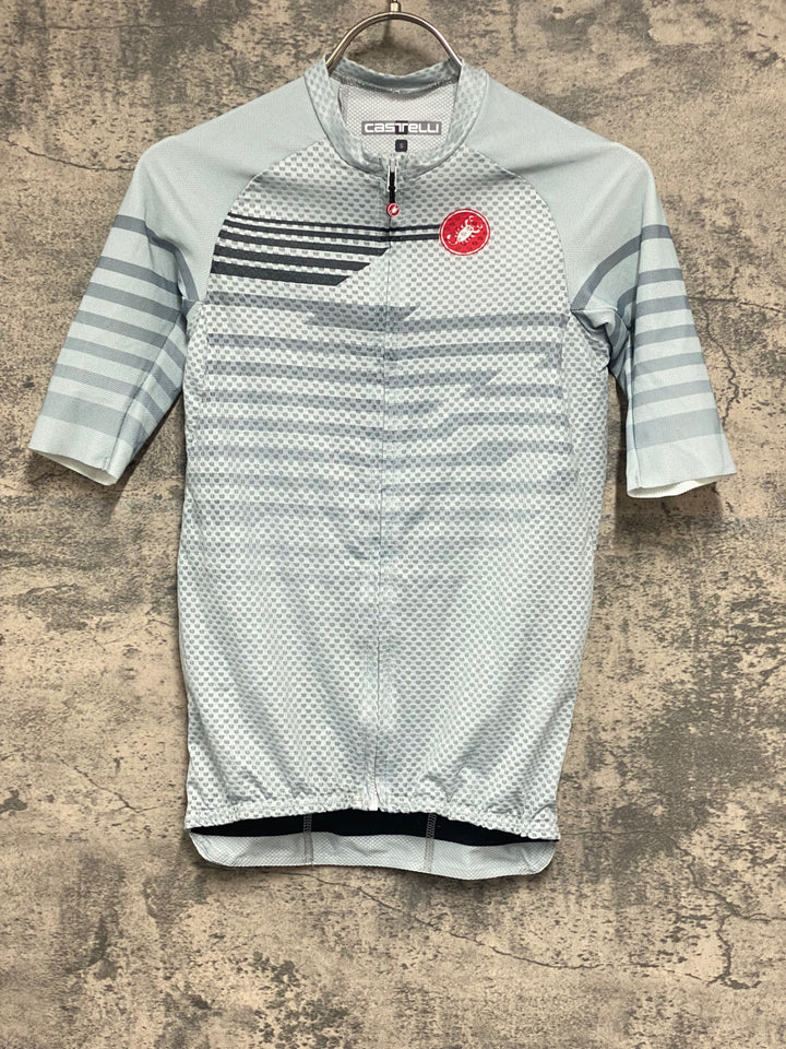 JY247 カステリ CASTELLI ROSSOCORSA 半袖 サイクルジャージ 薄緑 S　※余臭強め