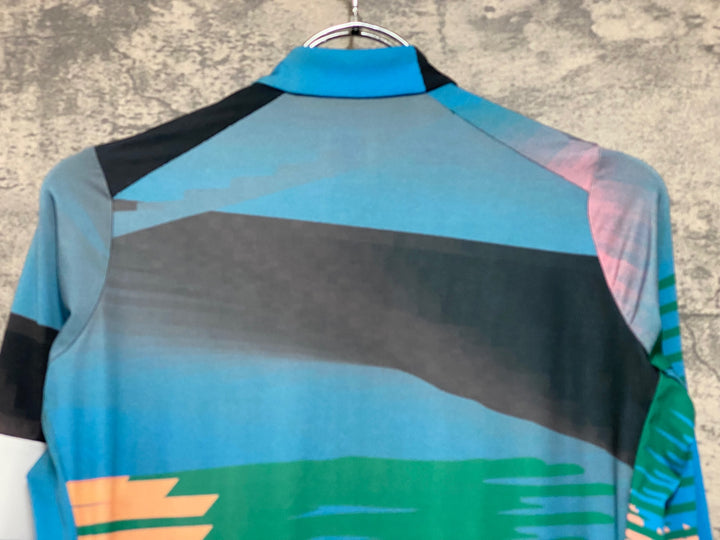 JD733 ラファ Rapha S/H PT LS TRAINING JERSEY 長袖 サイクルジャージ 総柄 S