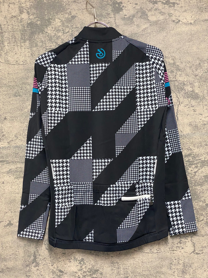 JV959 レリック reric Women's Sugar Long Sleeve Jersey 長袖サイクルジャージ 黒 M 裏起毛 レディース