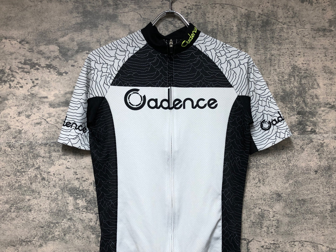 JW698 ケイデンス Cadence 半袖 サイクルジャージ グレー 黒 S