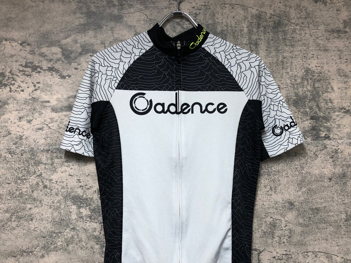 JW698 ケイデンス Cadence 半袖 サイクルジャージ グレー 黒 S