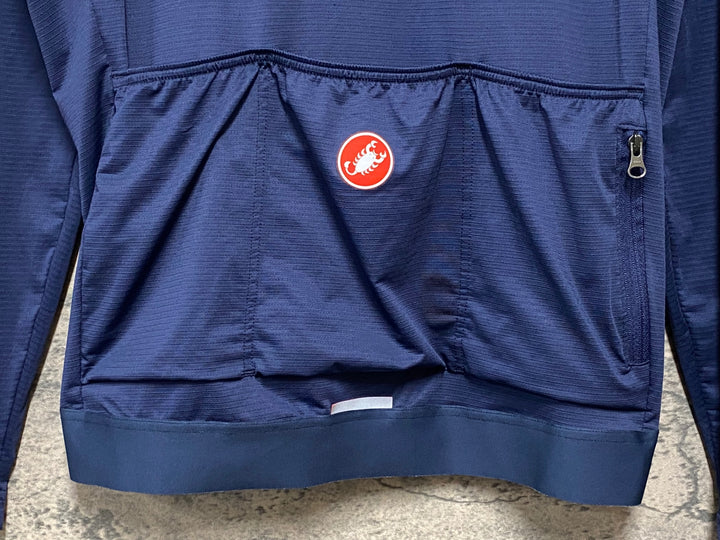 KC012 カステリ CASTELLI 長袖 サイクルジャージ 紺 L