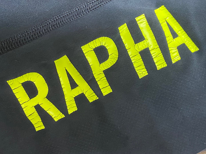 KE082 ラファ Rapha PRO TEAM BIB SHORTS Ⅱ ビブショーツ 黒 黃 S