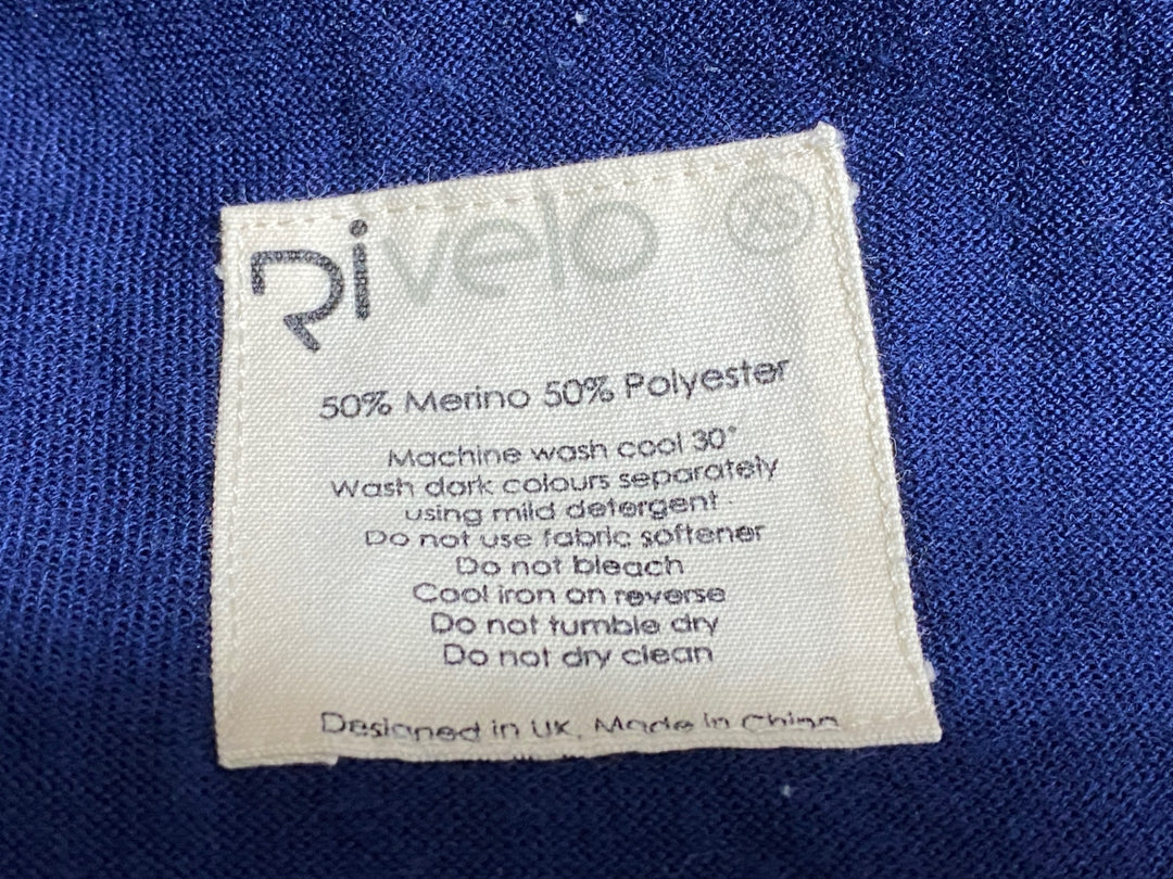 JS127 リベロ Rivelo 長袖 サイクルジャージ 紺 ピンク レディース XS ※ほつれ
