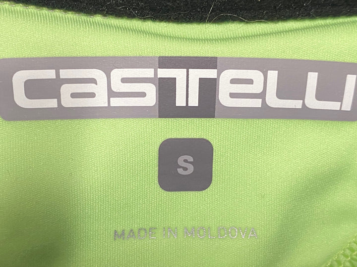 KP590 カステリ CASTELLI ROSSOCORSA 長袖 ダブルレイヤード サイクルジャケット ライトグリーン レディース S 裏起毛 GORE-TEX