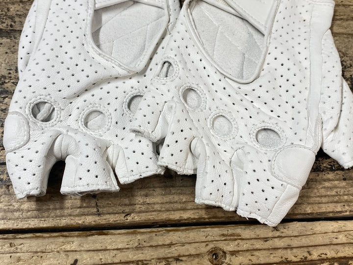 JT801 ラファ RAPHA レザー LEATHER 指切 グローブ S 白