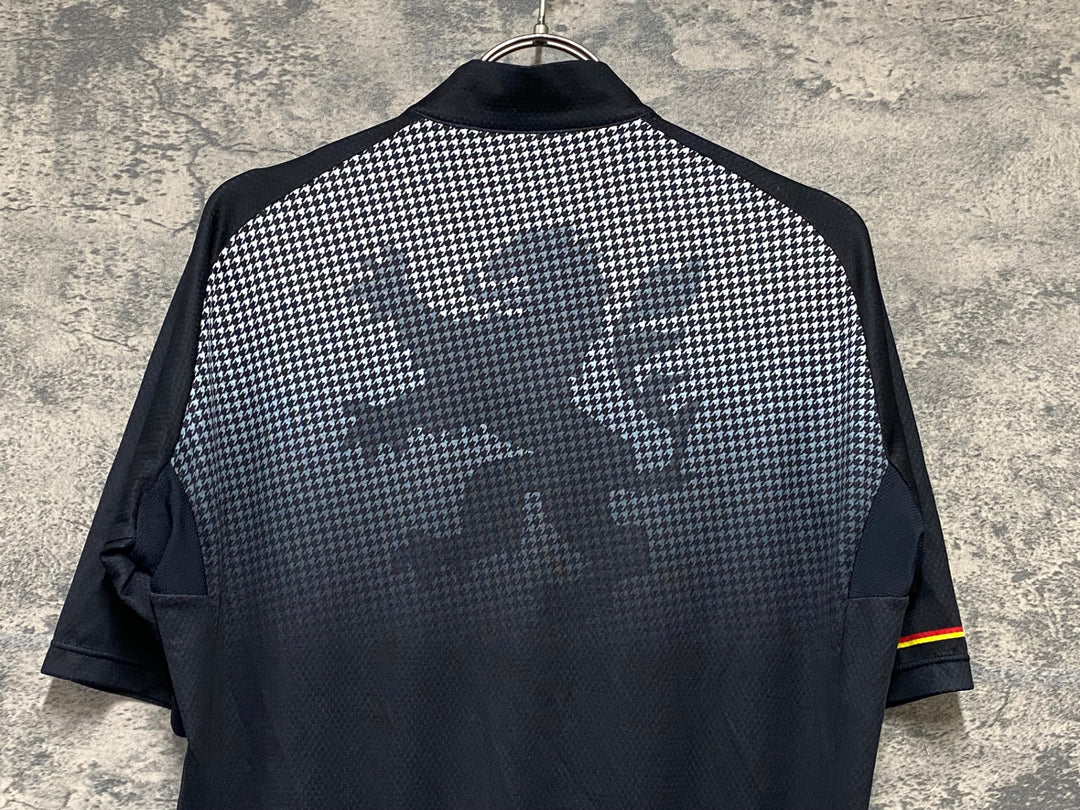 KG281 リオンドカペルミュール Lion de KAPELMUUR 半袖 サイクルジャージ 黒 XL