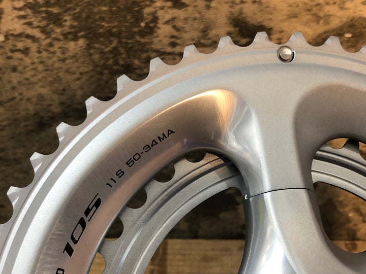 JV062 シマノ SHIMANO 105 FC-5800 クランクセット シルバー 50/34T 175mm